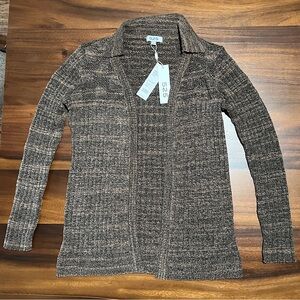 NWT 525 Brown Cardigan Style# 110010570 Small $159